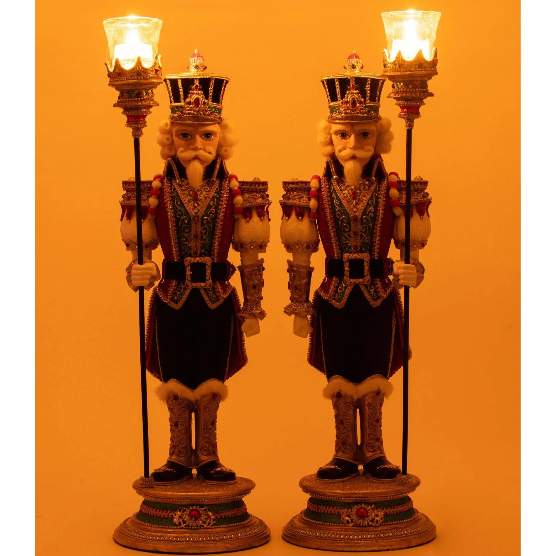 Christmas Ball Nutcracker Votive Guard Figurine, 21.25" (2 styles - sold individually) - Image 5