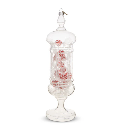 Christmas Candy Jar Ornament, 10"
