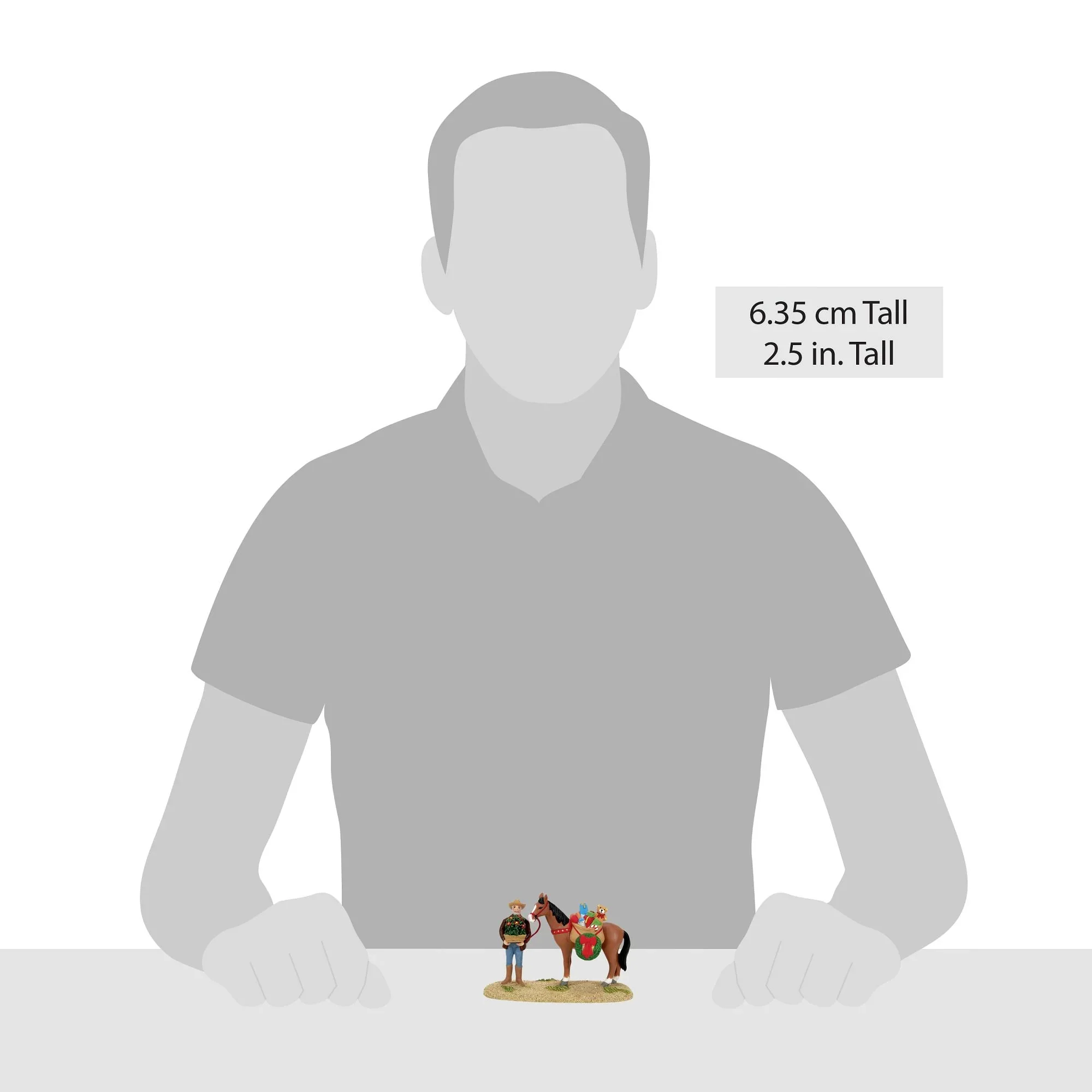 Christmas Canyon - The Cowboy Pastor Figurine, 2.7" - Image 4