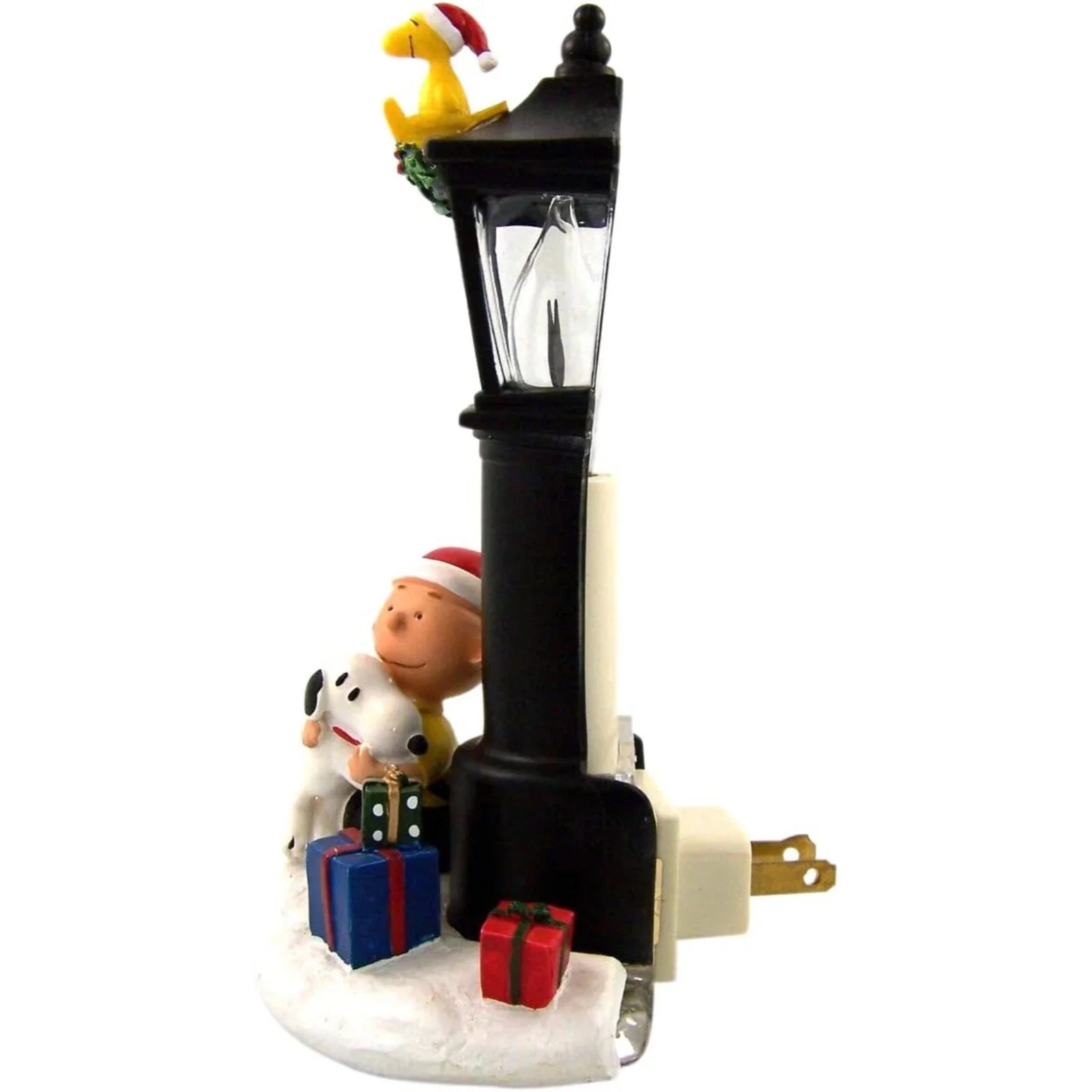 Christmas Charlie & Snoopy Flicker Night-Light, 7.25" - Image 3