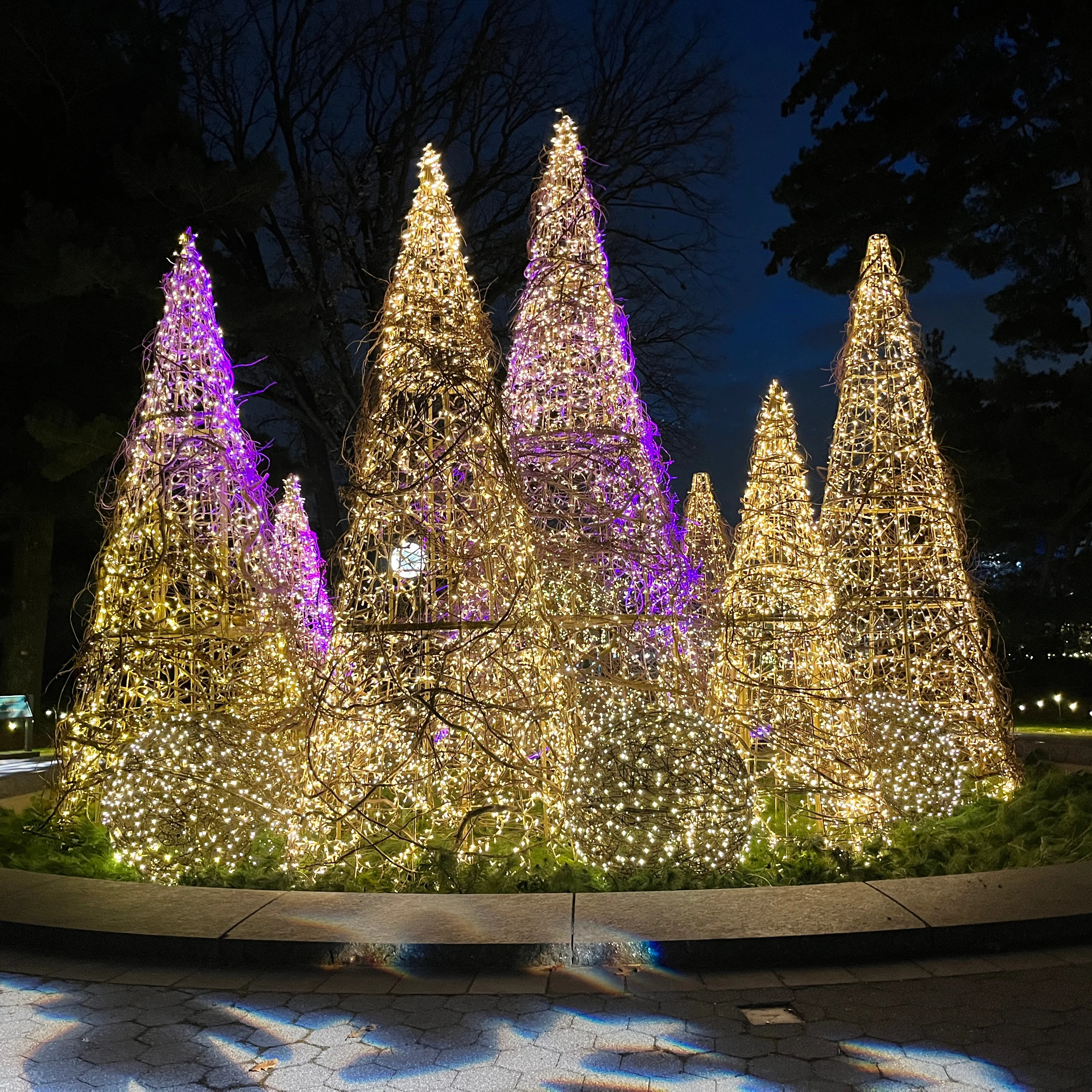 Giant Christmas Cone Struct Tree, LED Lit (Warm White), 9ft - Image 2