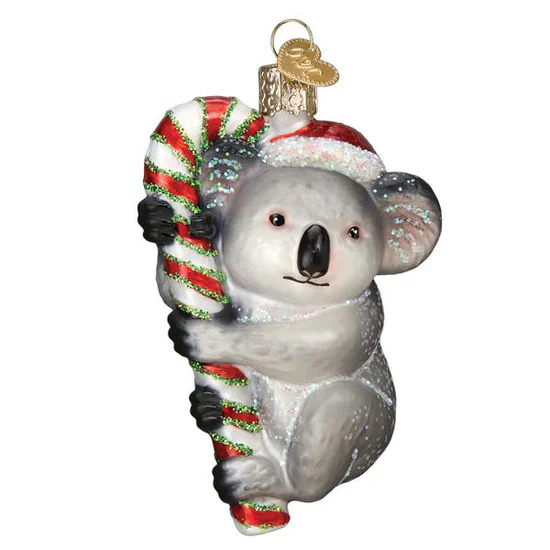 Christmas Koala Ornament, 4" - Image 2