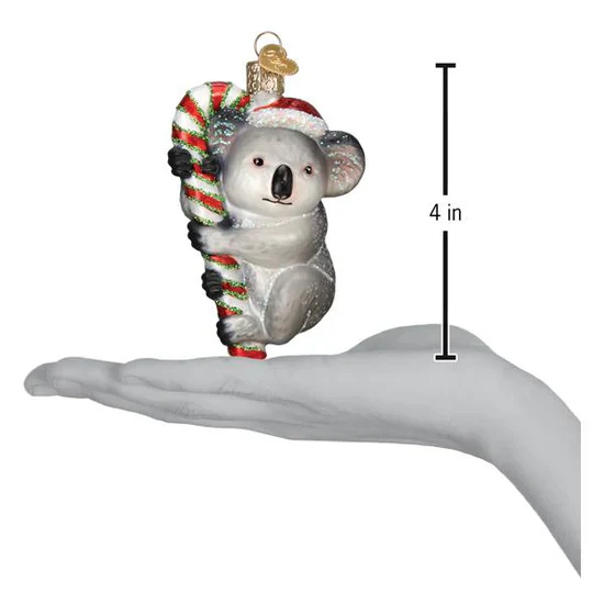 Christmas Koala Ornament, 4" - Image 3
