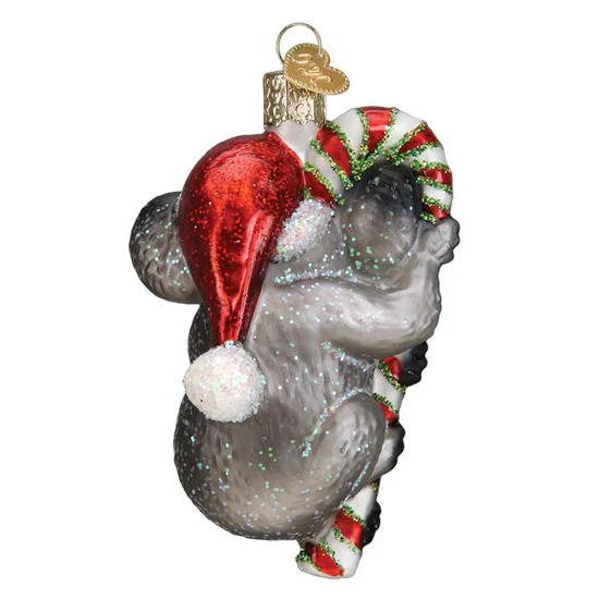 Christmas Koala Ornament, 4" - Image 4