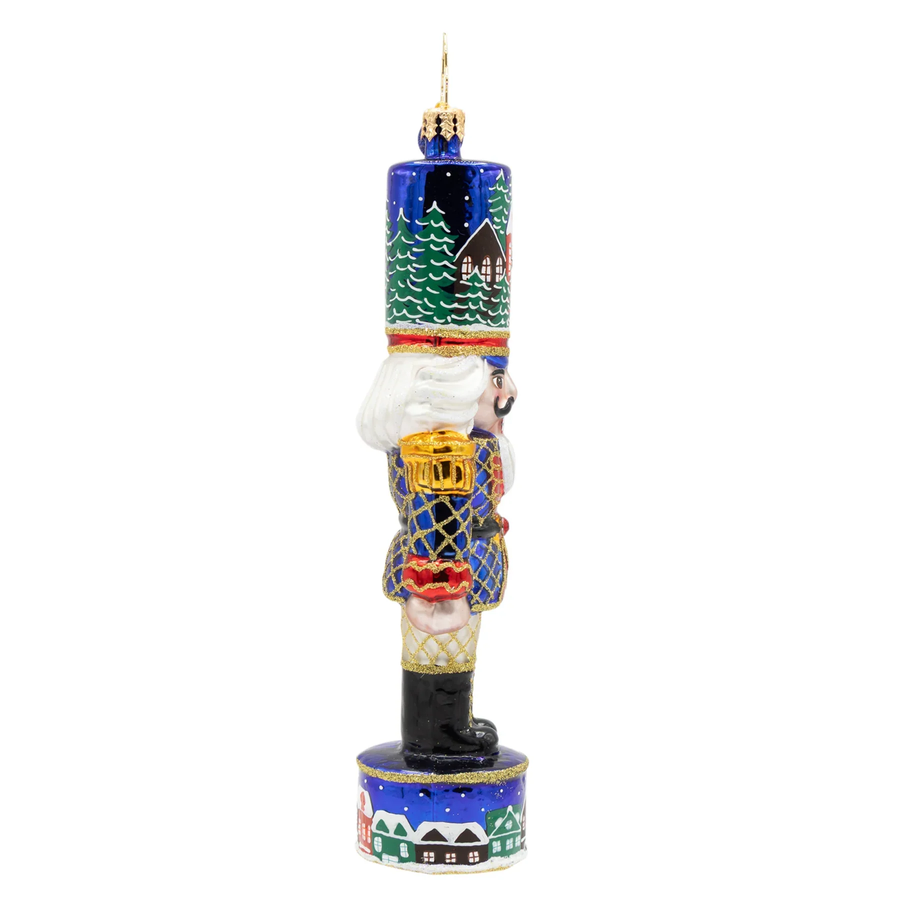 Christmas Sentinel Nutcracker Glass Ornament, 6.5" - Image 3