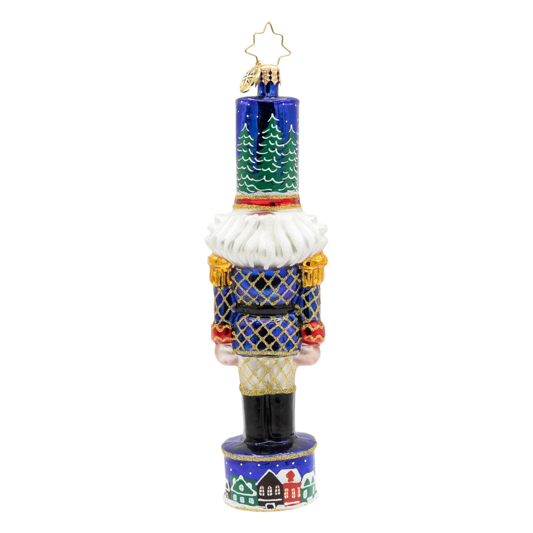 Christmas Sentinel Nutcracker Glass Ornament, 6.5" - Image 4