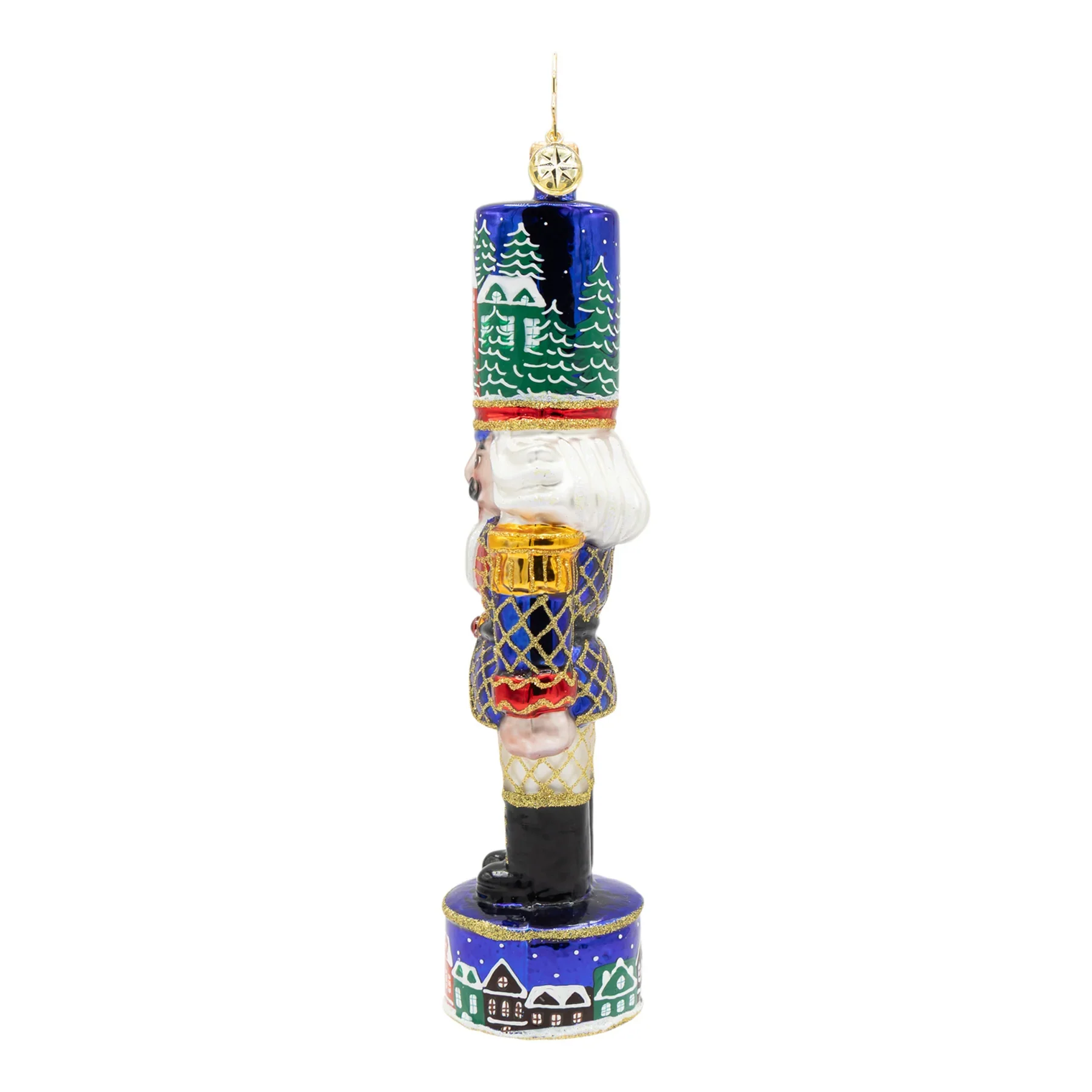 Christmas Sentinel Nutcracker Glass Ornament, 6.5" - Image 5