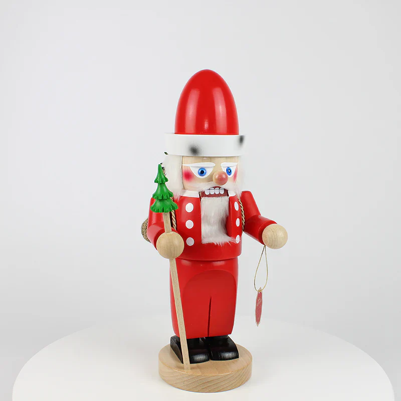 Chubby Santa Claus Nutcracker Figurine, 13" - Image 2