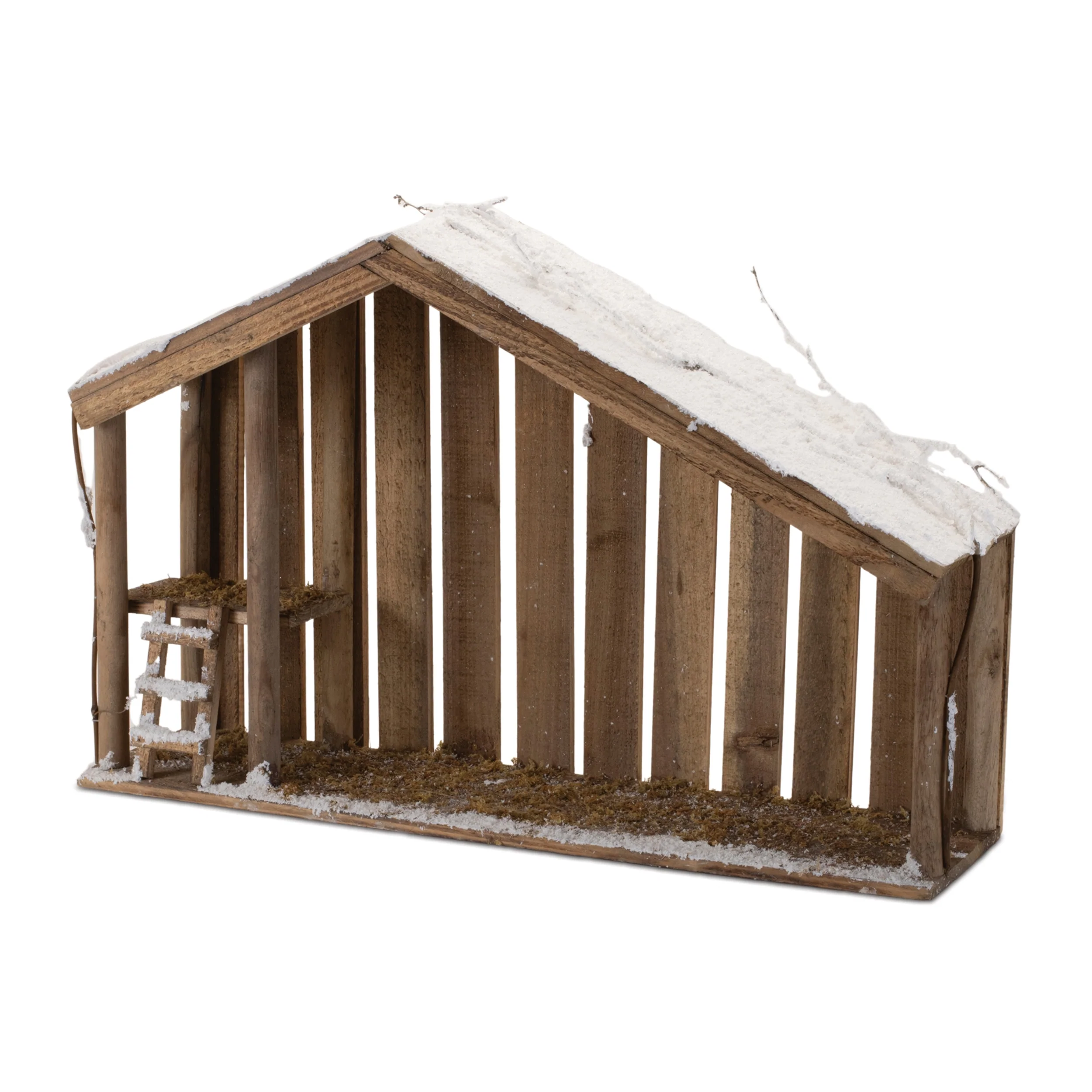 Creche - Wood (Set of 2) 15.5"L x 6"W x 10.5"H & 24"L x 6.75"W x 16"H - Image 3