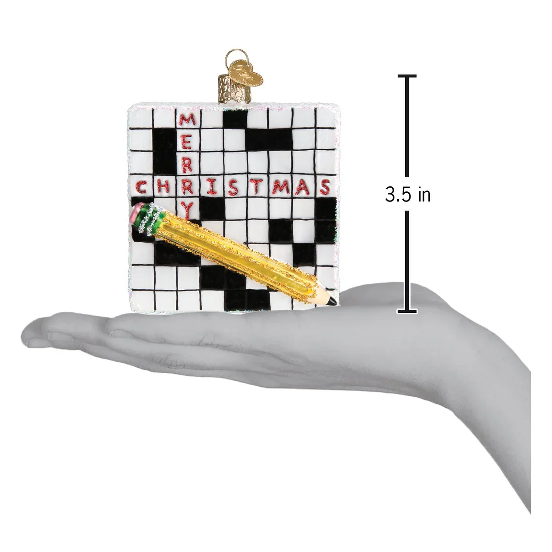 Crossword Puzzle Ornament, 3.25" - Image 5