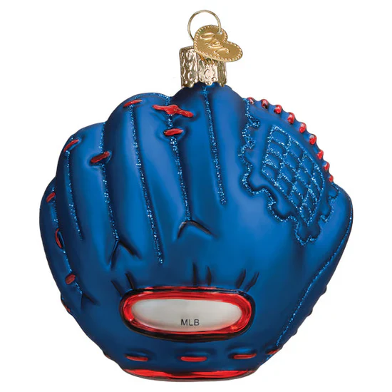 Cubs Baseball Mitt Ornament, 3.75" - Image 3