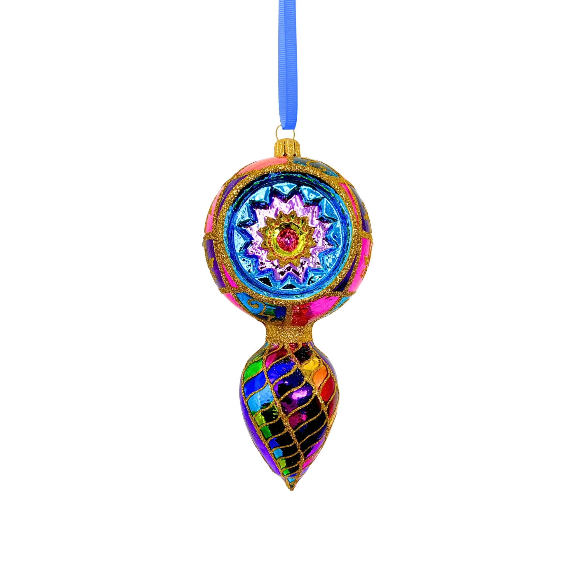 Dazzling Demure Polish Glass Ornament, 6" - Image 2