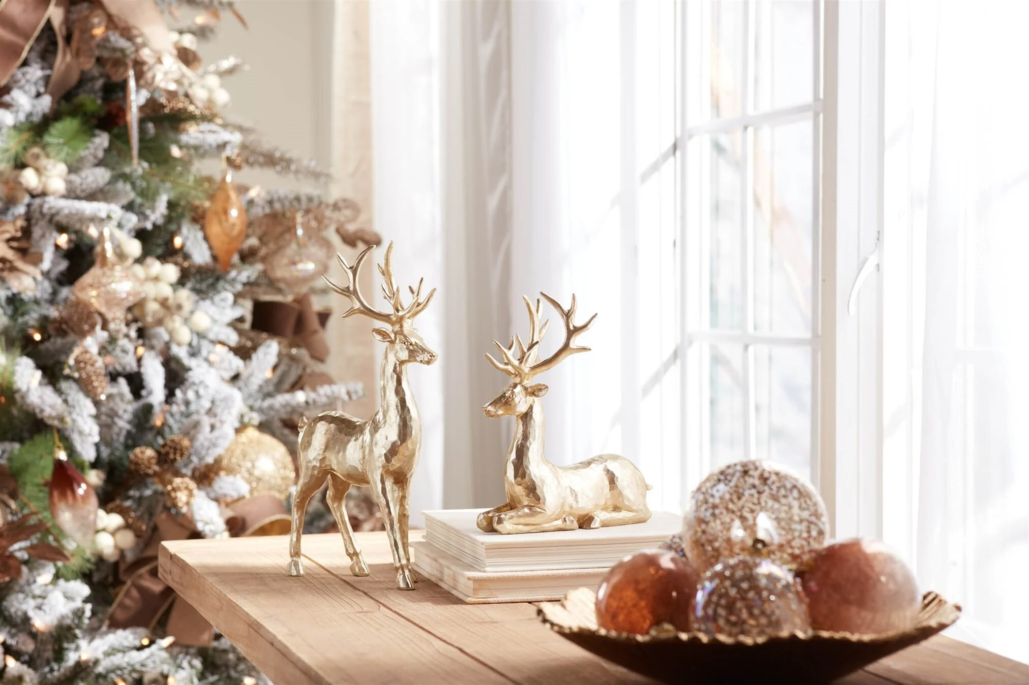 Resin Deer Figurine, 8.5 - 12" (2 styles - sold individually) - Image 5