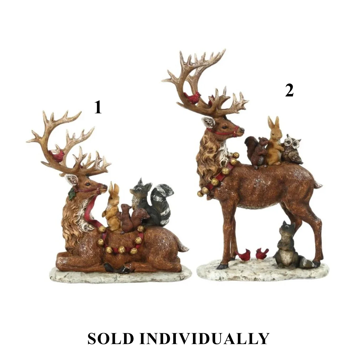 Deer and Friends Figurine, 17" (2 styles - sold individually) (Brown)