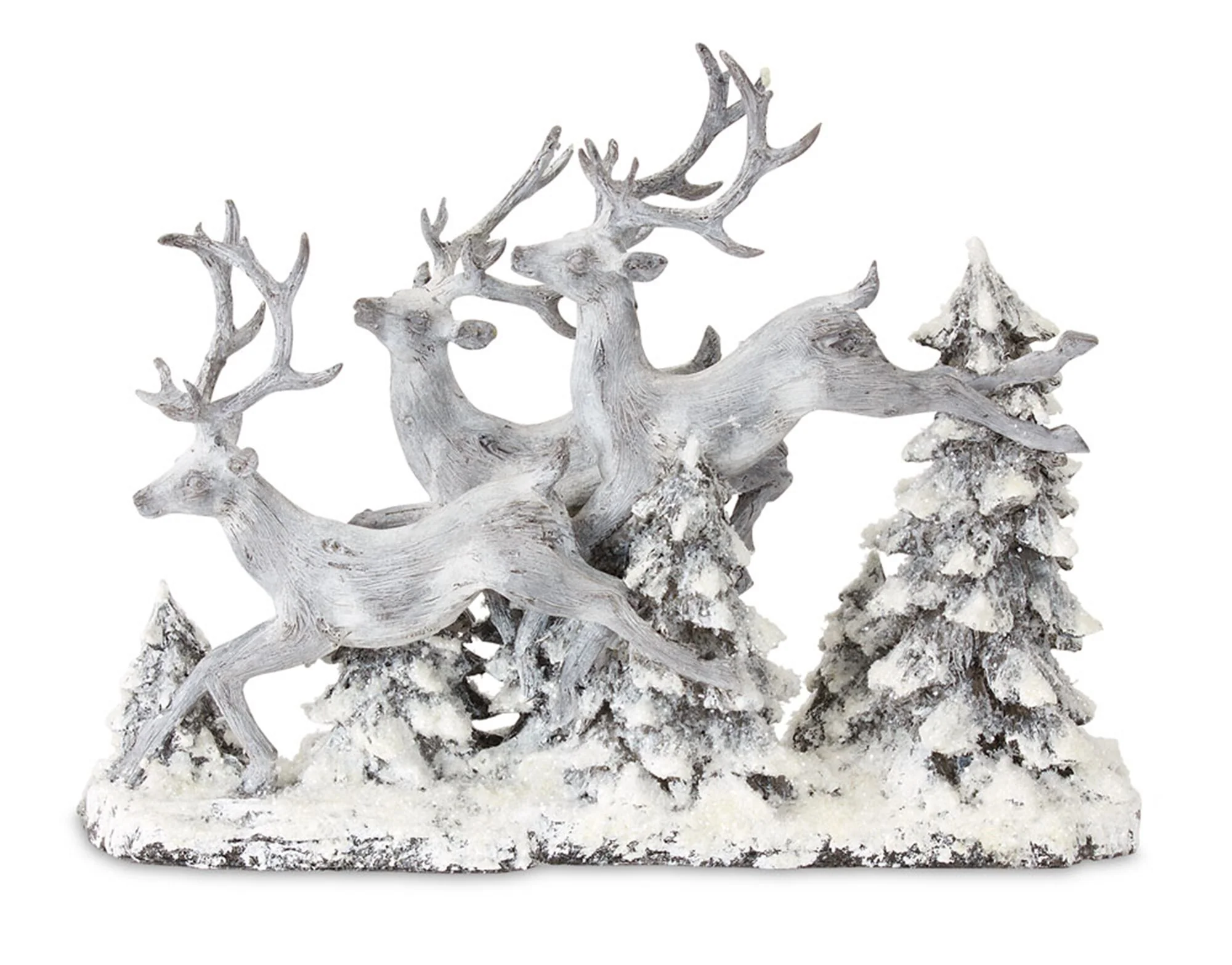 Deer and Trees 16"L x 12.5"H Resin - Image 2