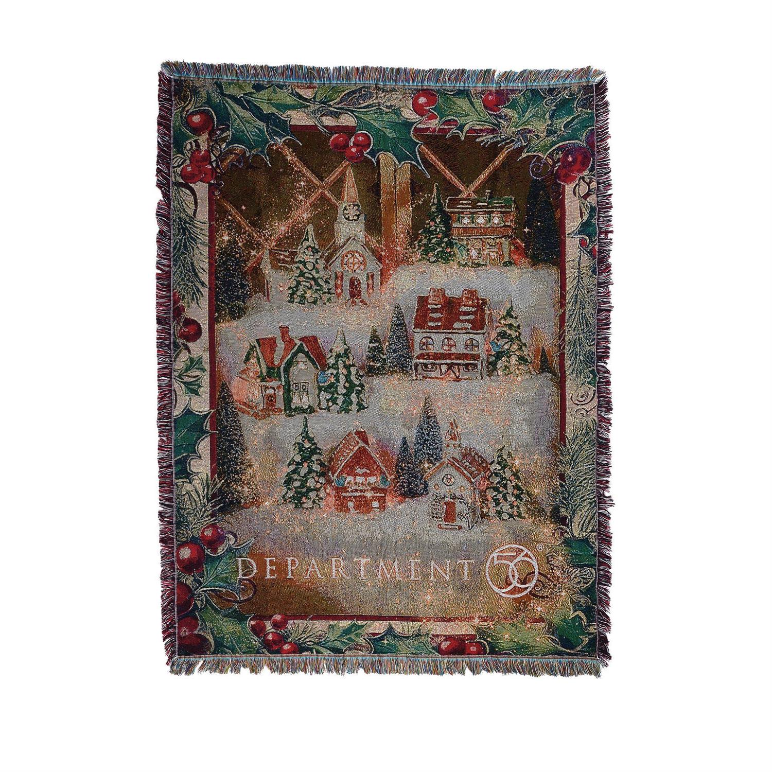 Deparment 56 50th Anniversary Blanket, 60"