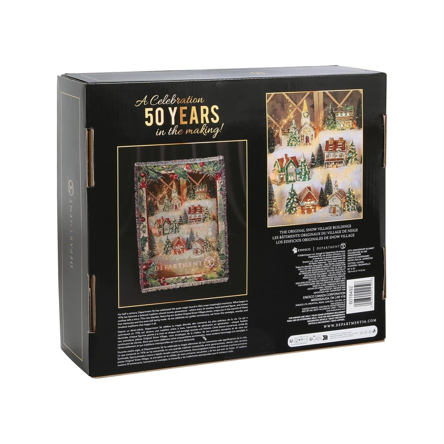 Deparment 56 50th Anniversary Blanket, 60" - Image 8
