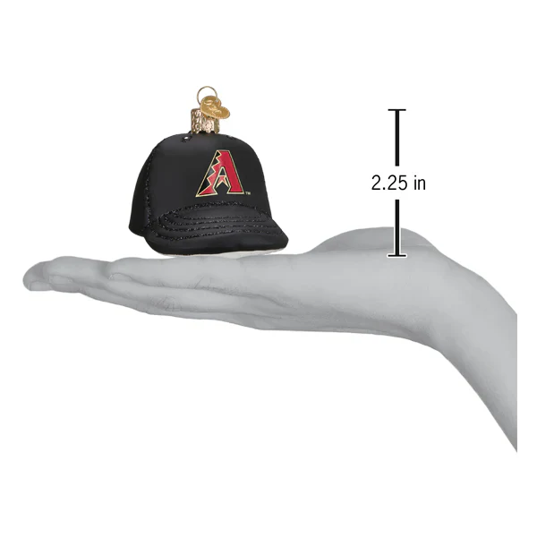 Diamondbacks Baseball Cap Ornament, 2.25" - Image 3