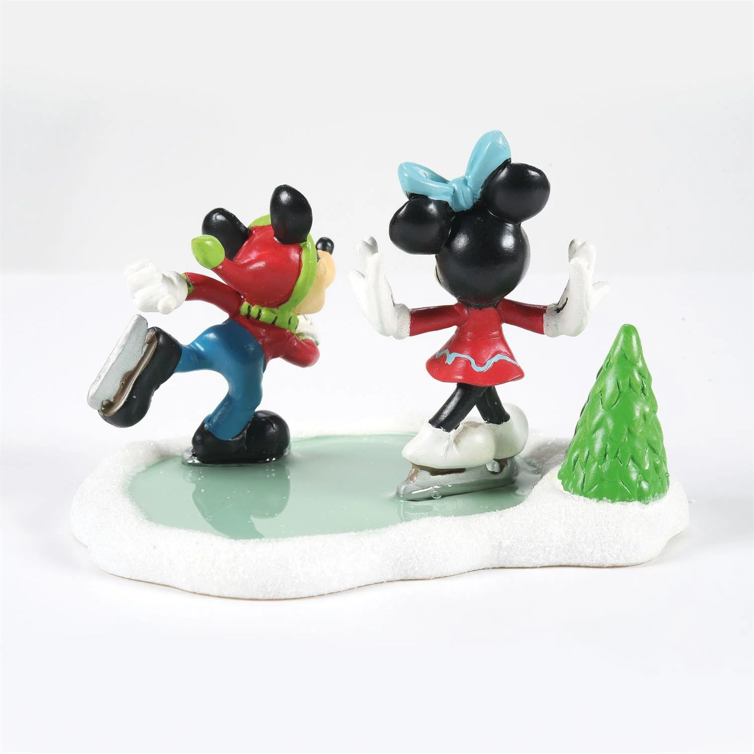 Disney Village - Mickey & Minnie Go Skating Figurine - Image 3