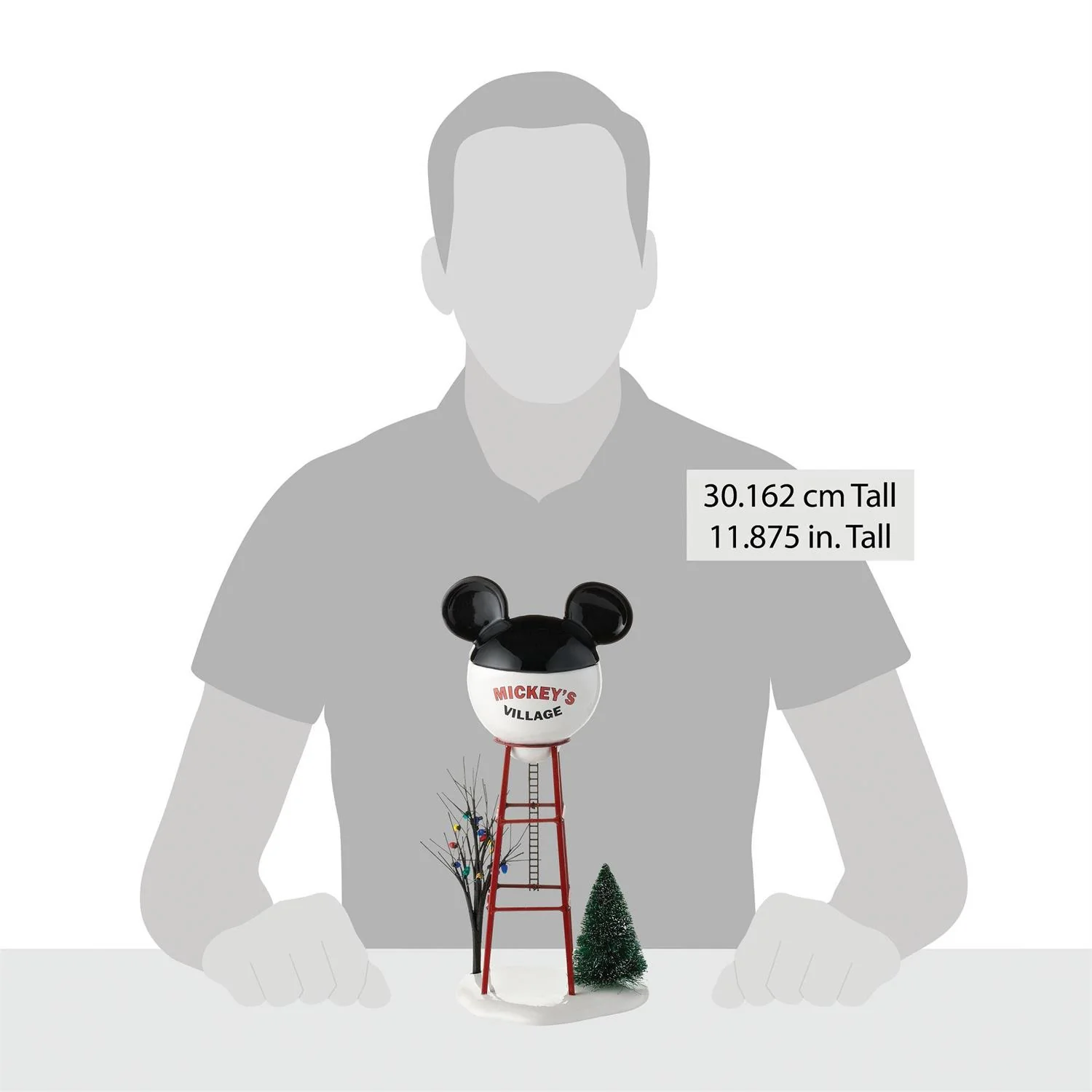 Disney Village - Mickey Water Tower Figurine - Image 4