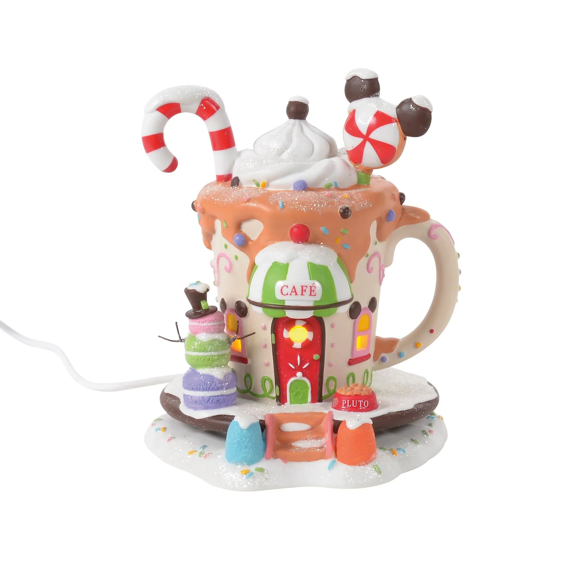 Disney Village - Mickey's Peppermint Cafe Figurine, 6.3" - Image 3