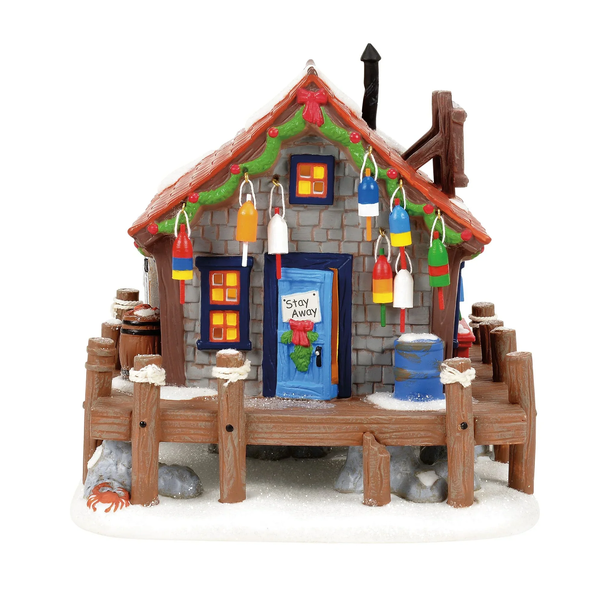 Disney Village - Pete's Crabby Christmas Figurine, 6"