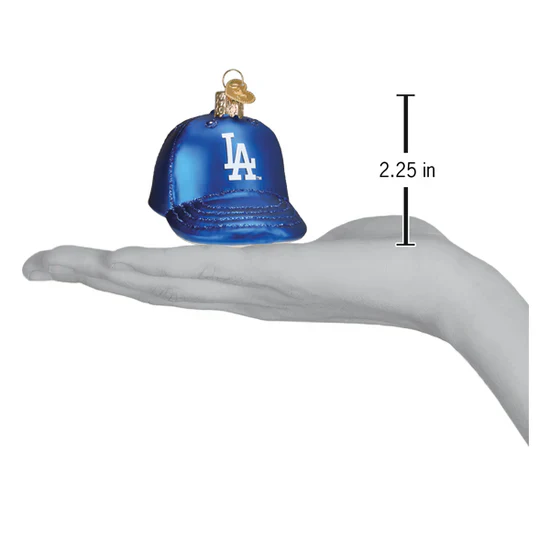 Dodgers Baseball Cap Ornament, 3.5" - Image 3