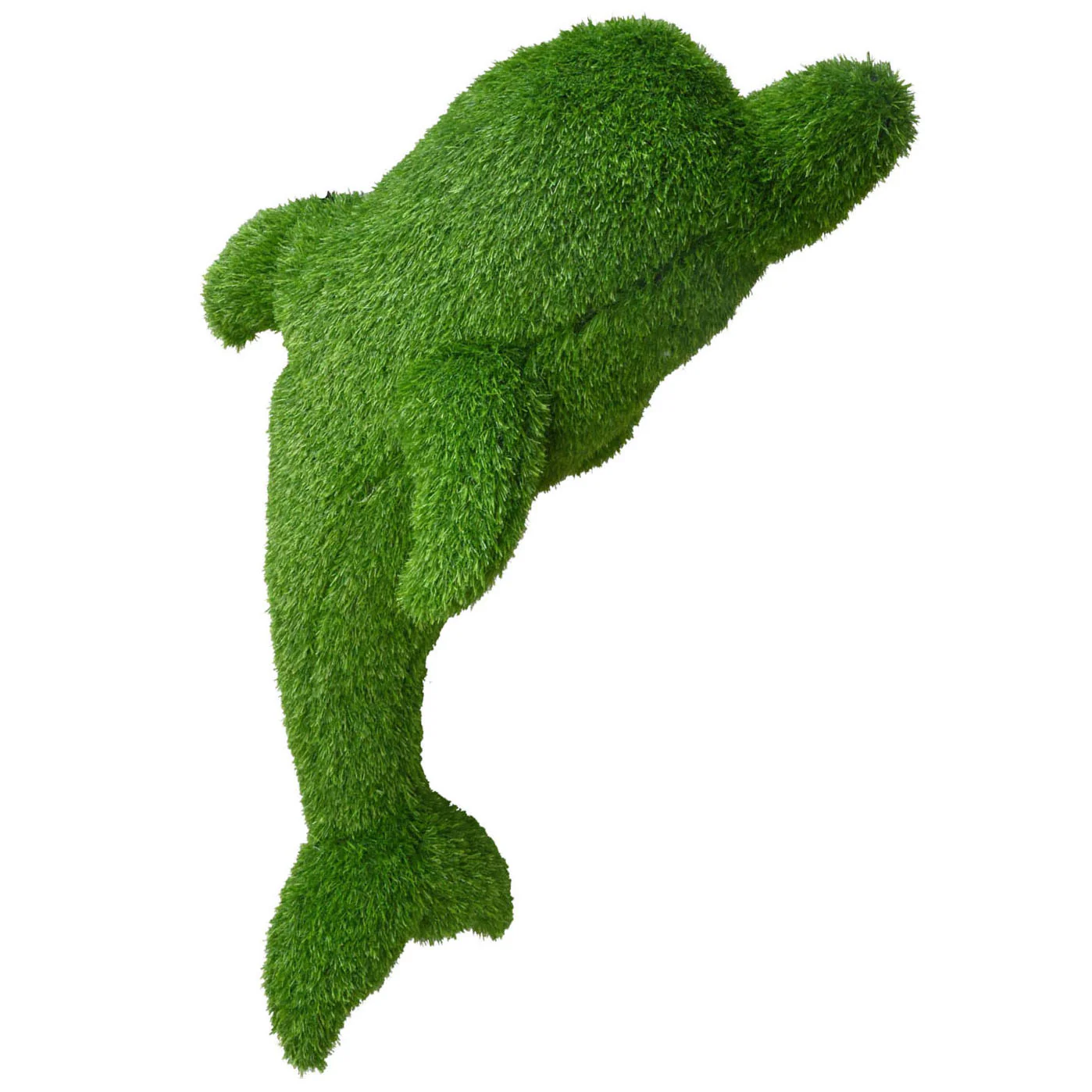 Dolphin Outdoor Garden Artificial Turf Topiary, 22" to 39"