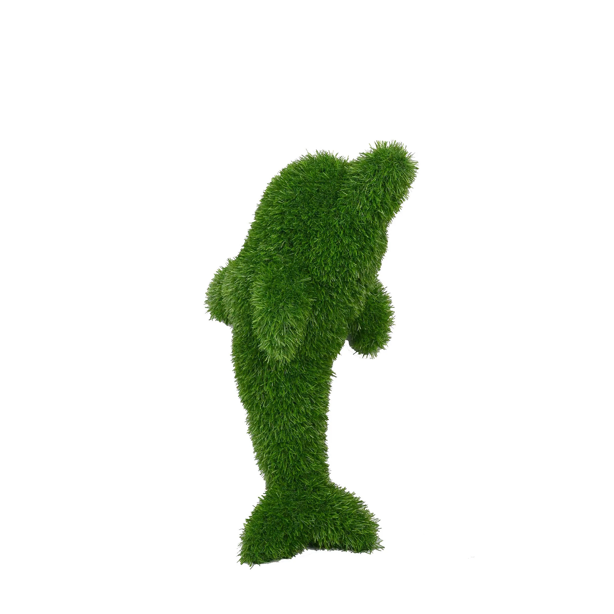 Dolphin Outdoor Garden Artificial Turf Topiary, 22" to 39" - Image 2