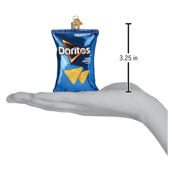 Doritos Cool Ranch Chips Glass Ornament, 3.25" - Image 4