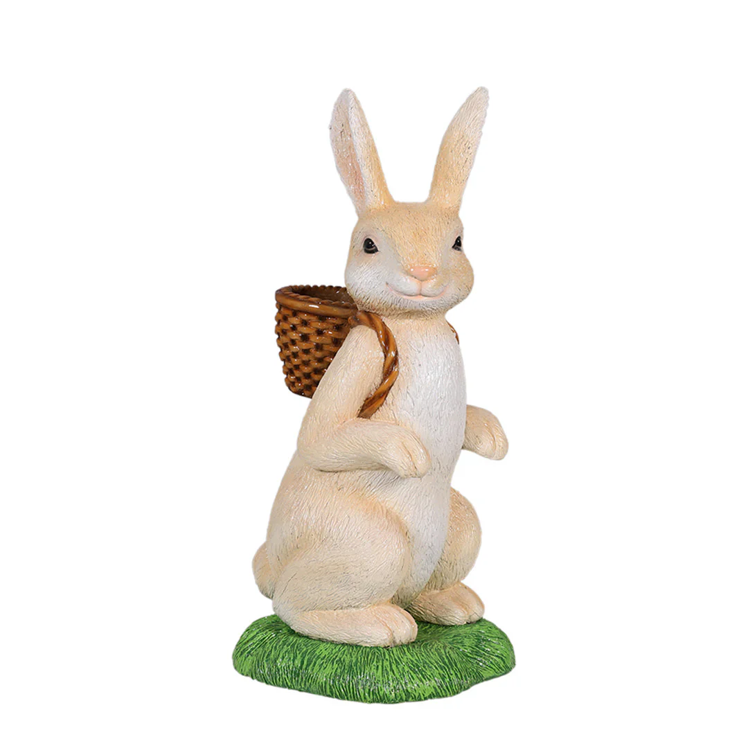 Easter Sitting Bunny Carrying Basket, 31" - Image 2