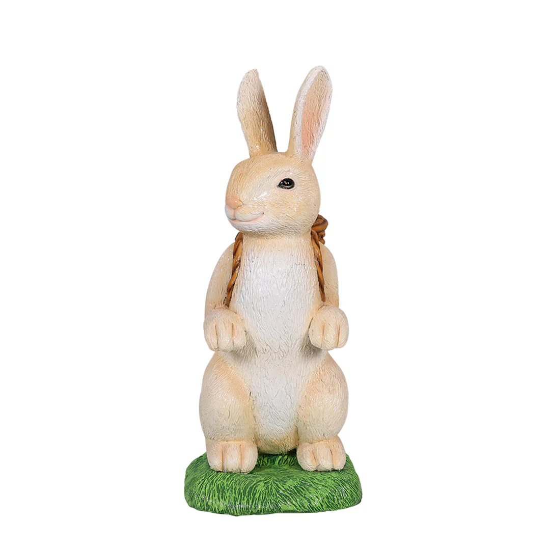 Easter Sitting Bunny Carrying Basket, 31" - Image 3