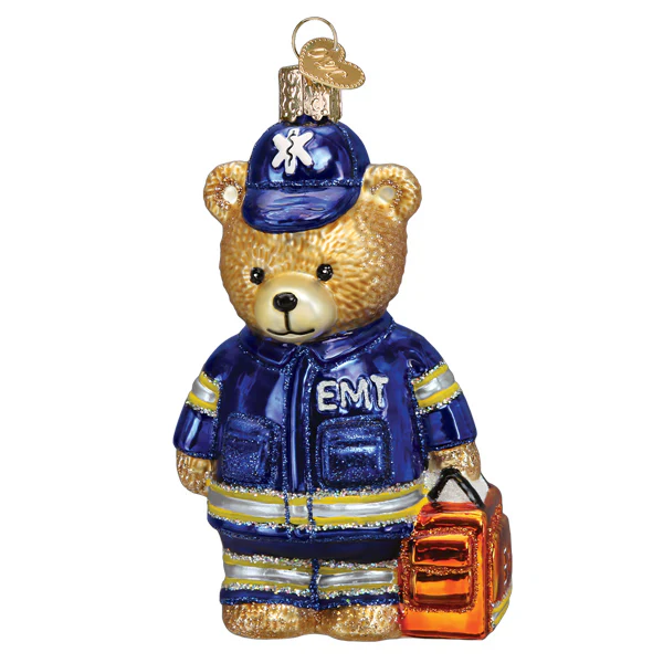 EMT Teddy Bear Ornament - Image 2