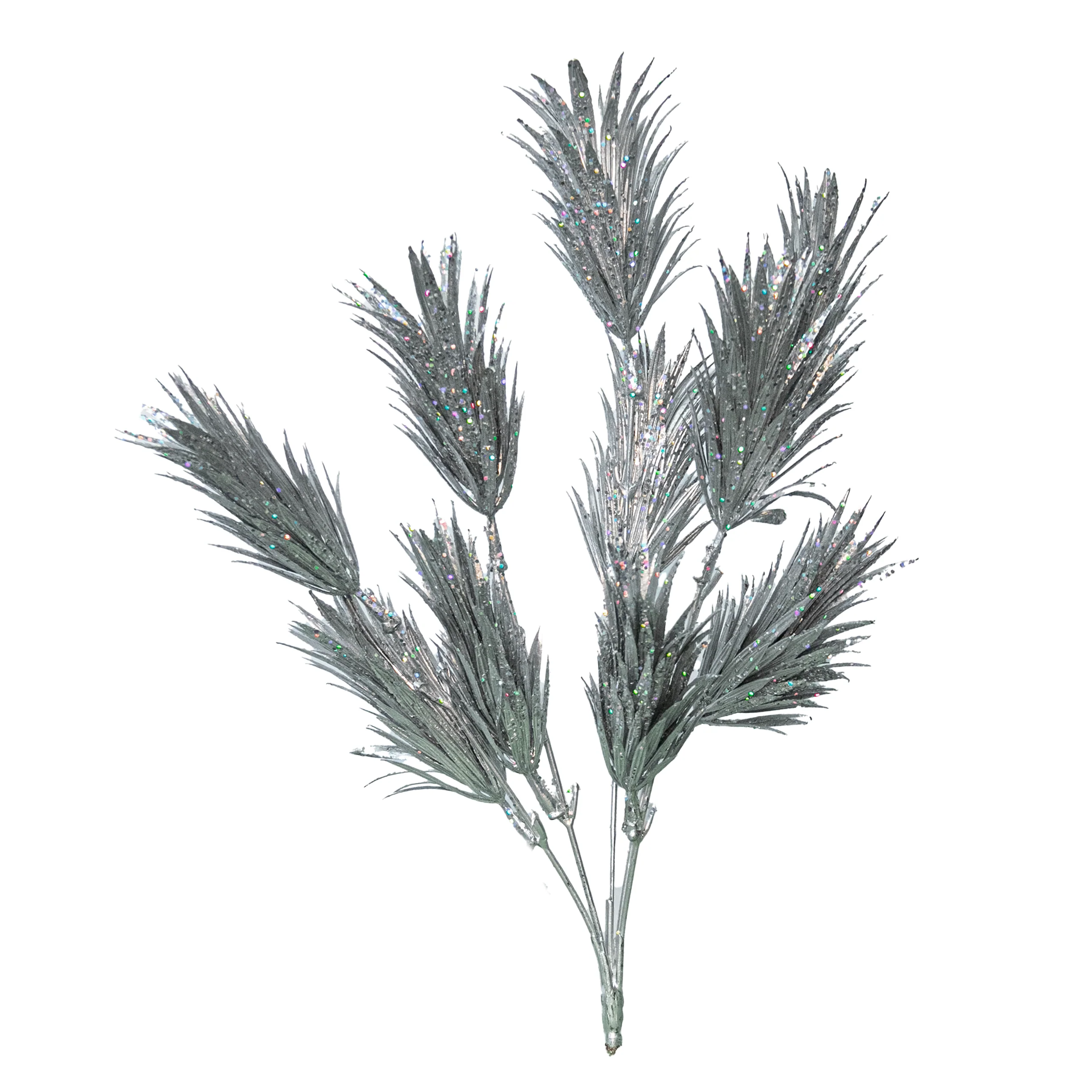 Floral Spray, Silver, 31"