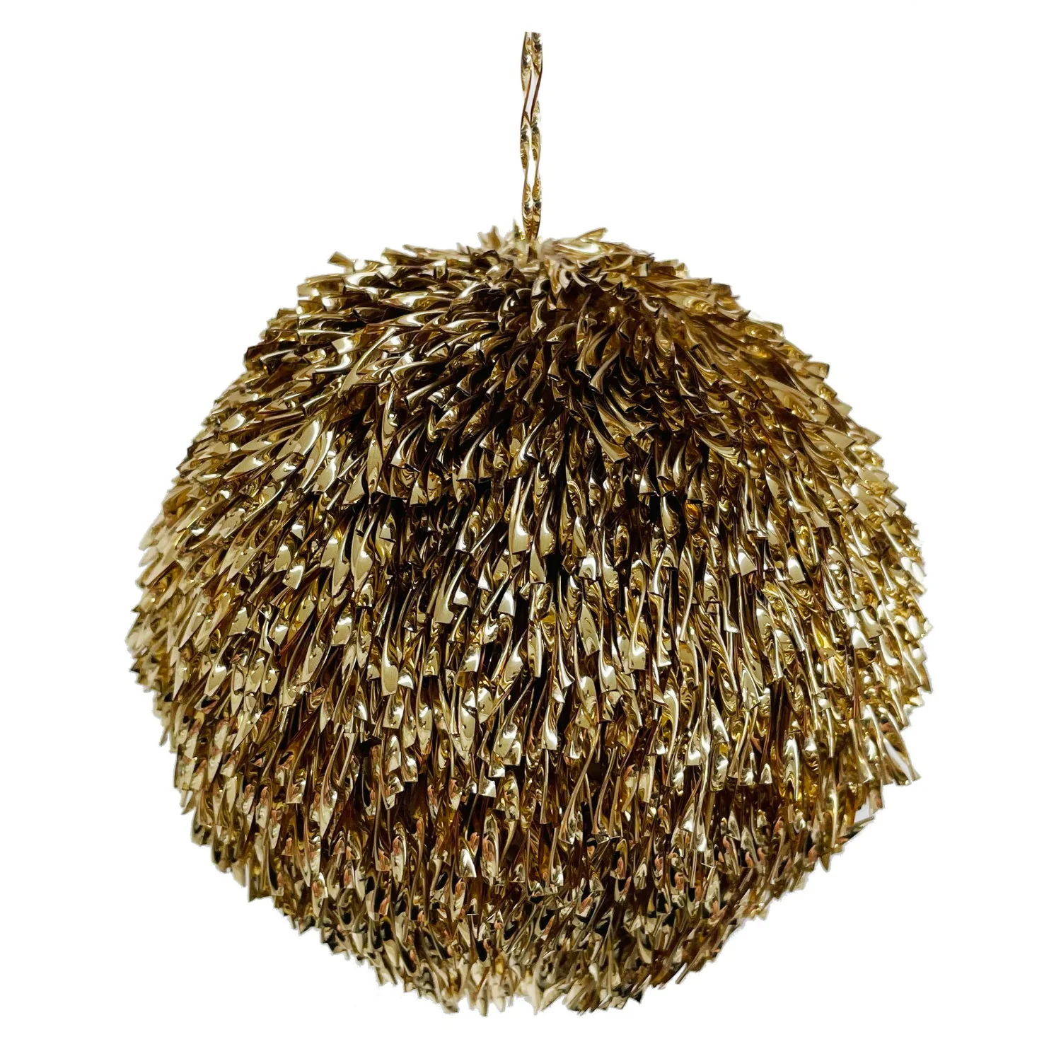 Foil Gold Ball Ornament, 4.7"