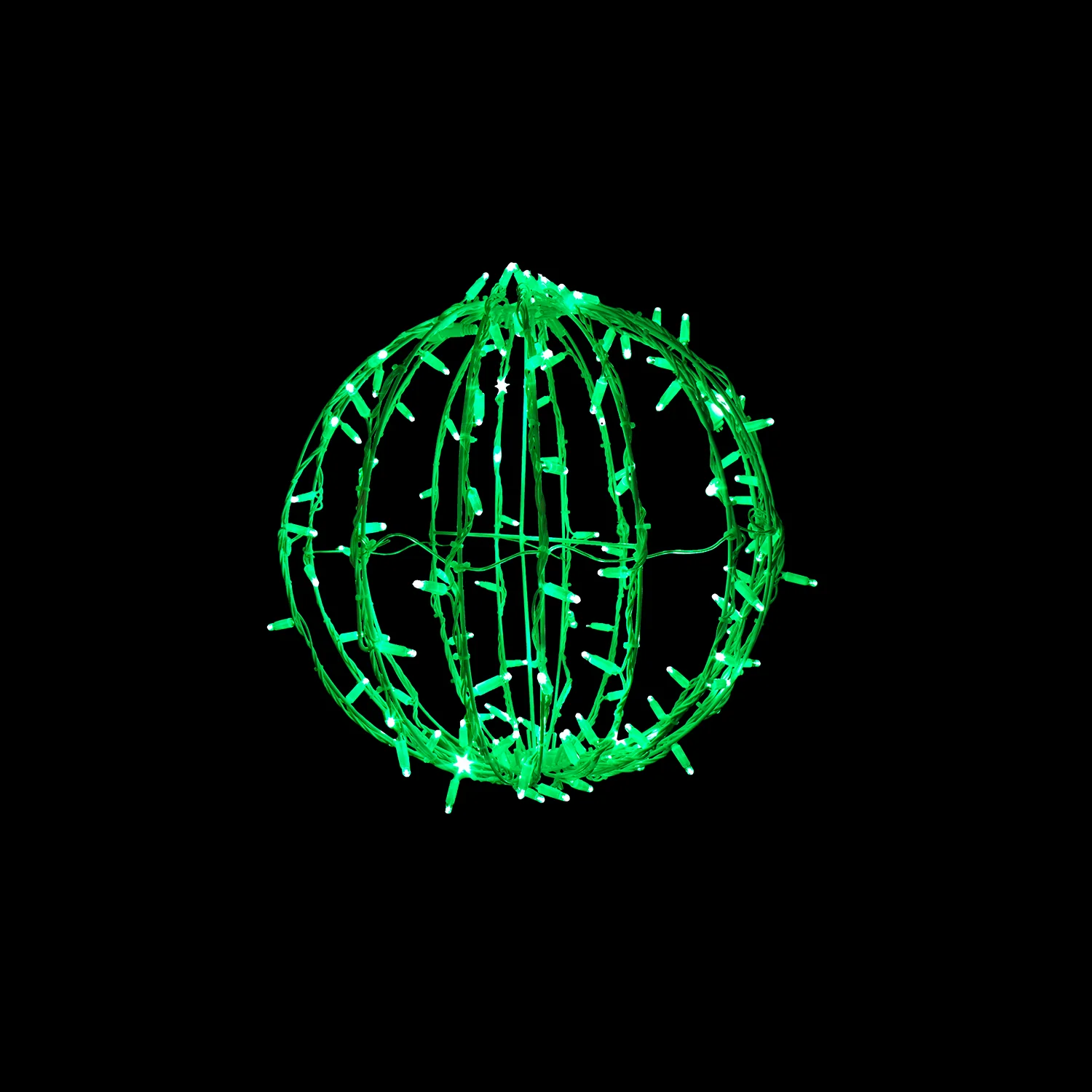 Large Foldable Meridian, LED Lit (Green), 20"