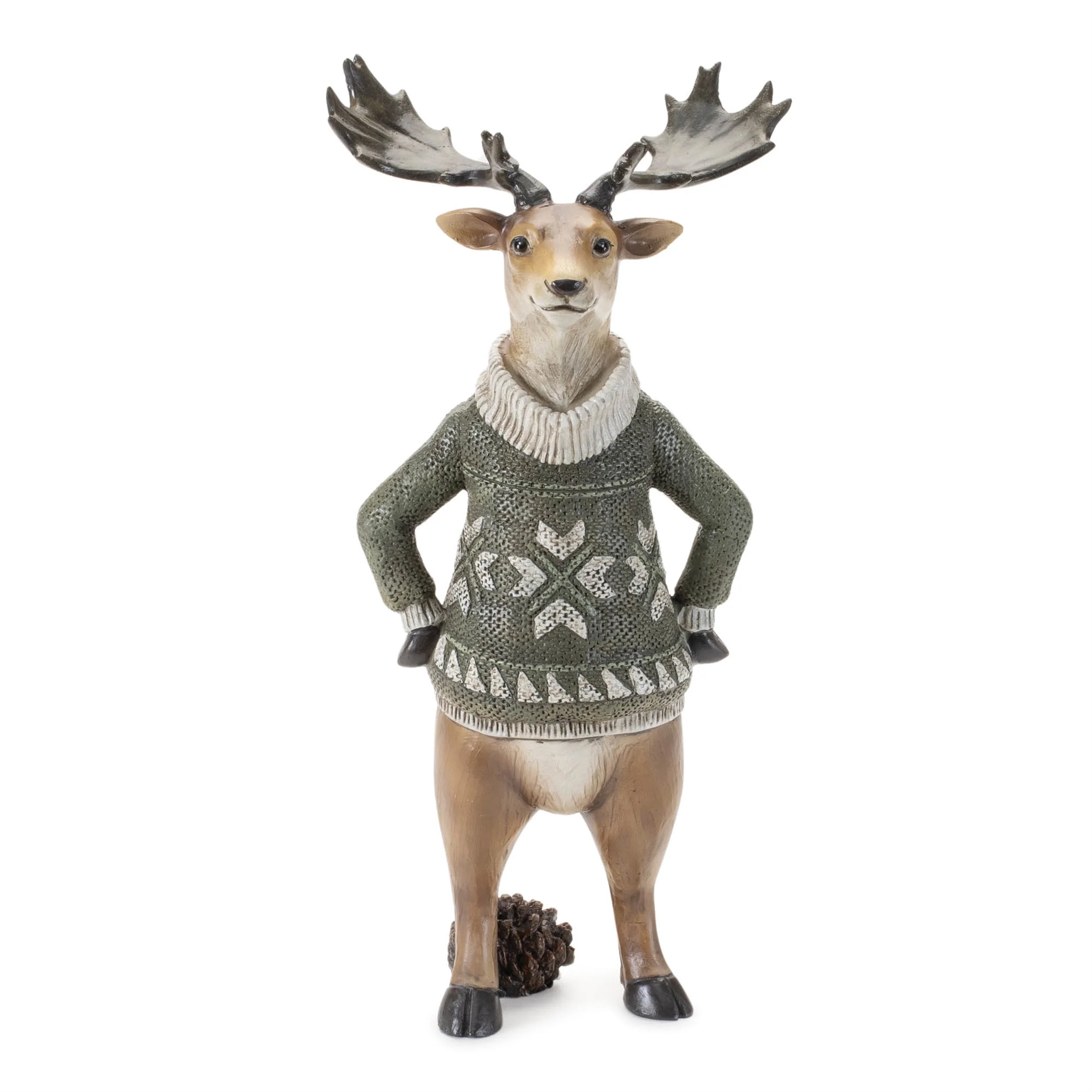 Fox/Moose/Squirrel w/Sweater Figurine, 10 - 12" (3 styles - sold individually) - Image 5