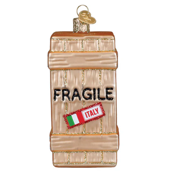 Fragile Crate Ornament, 4" - Image 3