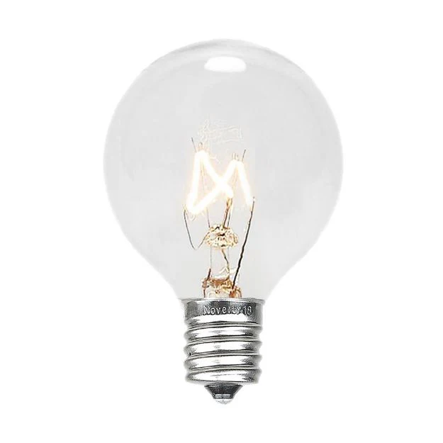 G-40 E12 Shatterproof Warm White Bulb