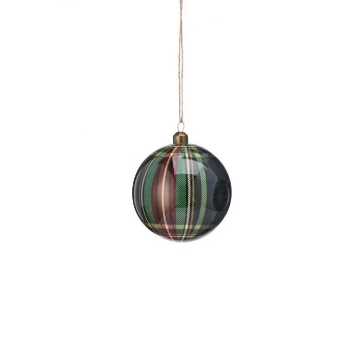 Gentlemen's Styro Plaid Ball, 4" (2 styles - sold individually) - Image 2