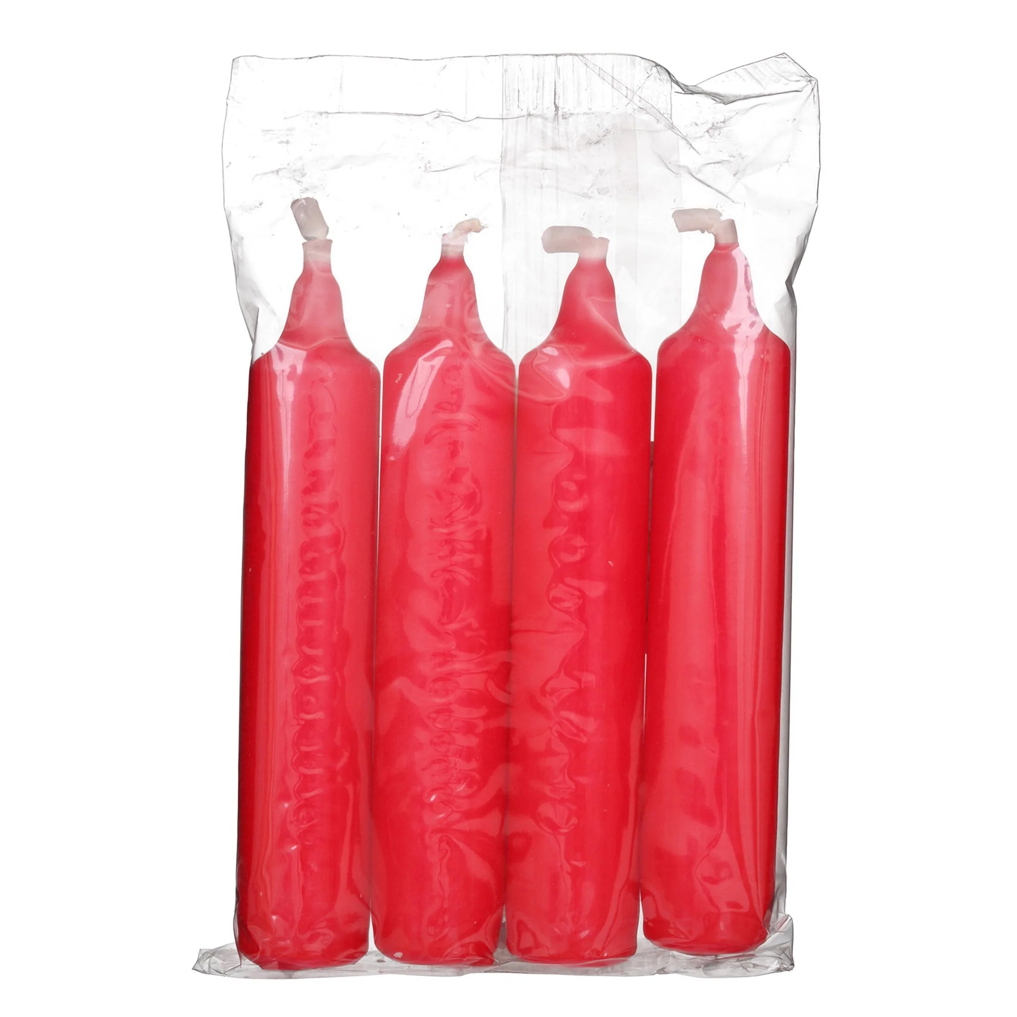 German Candles for Pyramids, 4" (Red) (Pack of 4)