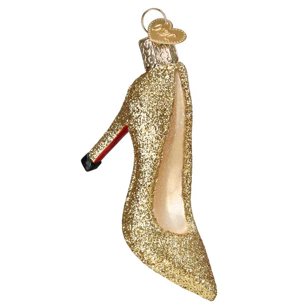 Glam Heel Ornament, 4" - Image 2