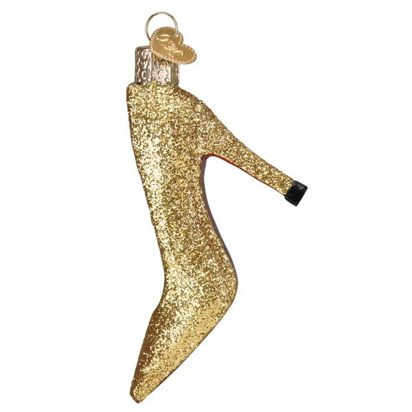 Glam Heel Ornament, 4" - Image 3