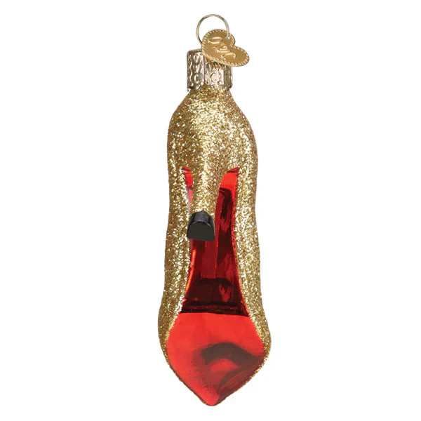 Glam Heel Ornament, 4" - Image 4