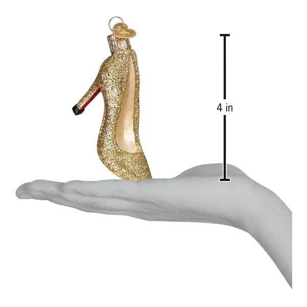 Glam Heel Ornament, 4" - Image 5