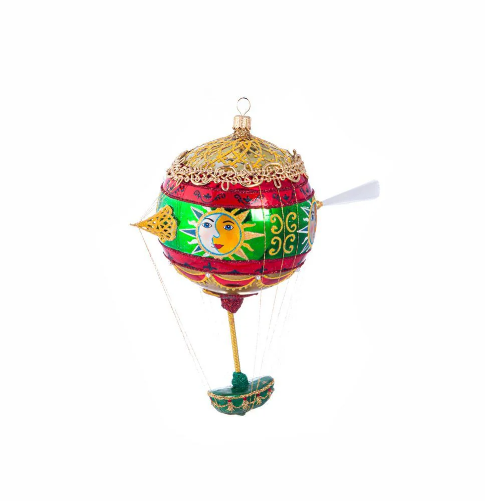 Glass Balloon Sun Ornament