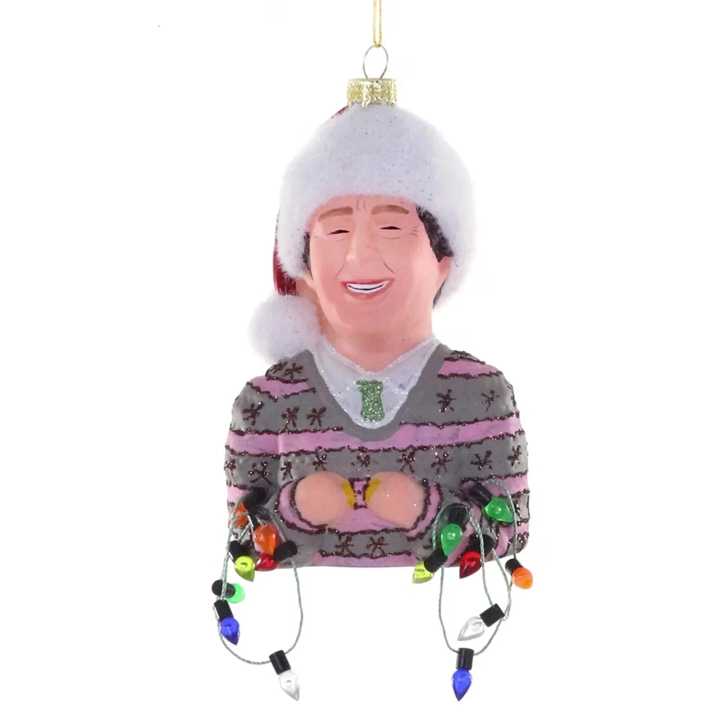Glass Chevy Chase Ornament, 4.25"