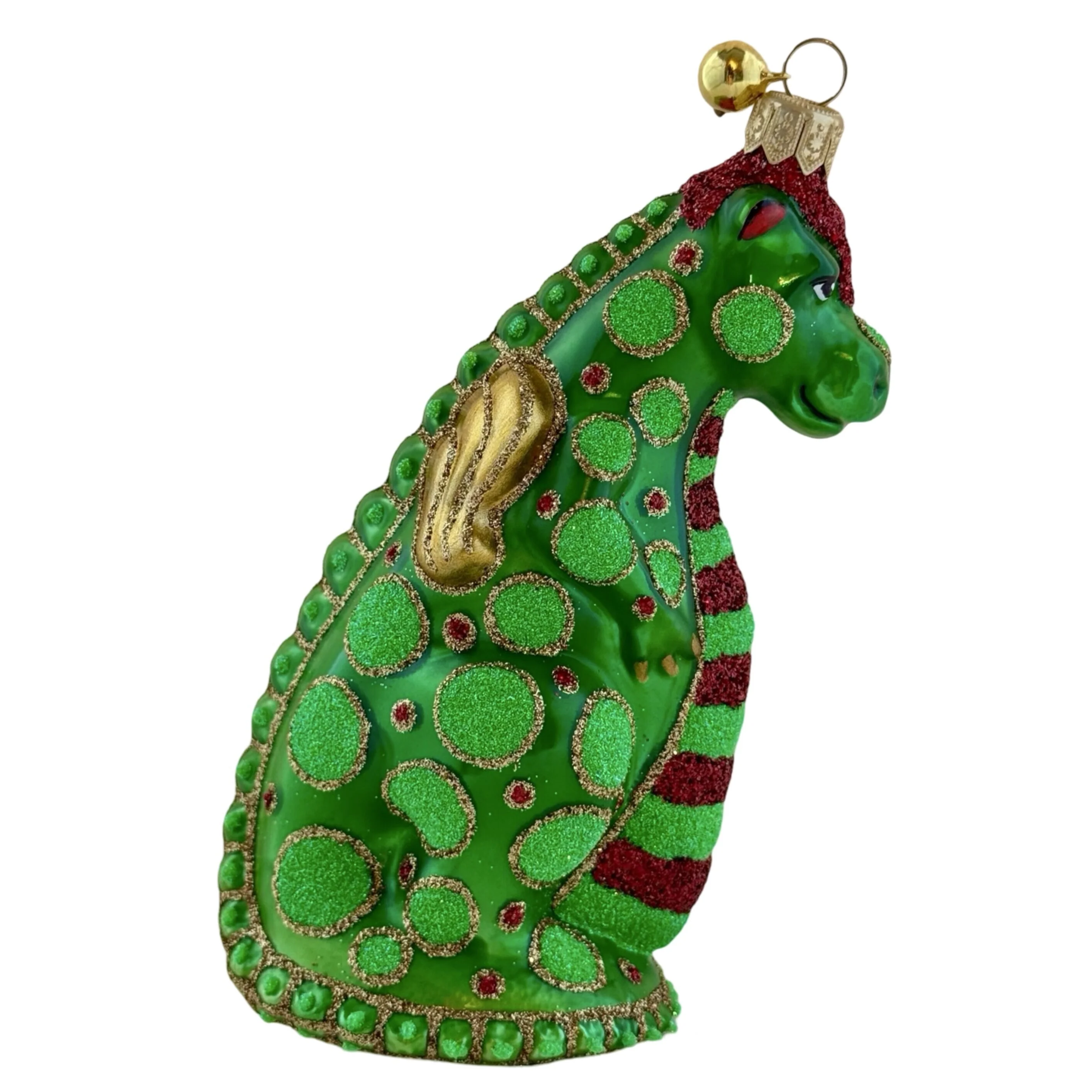 Glass Dinosaur Dragon Dino Ornament - Image 2