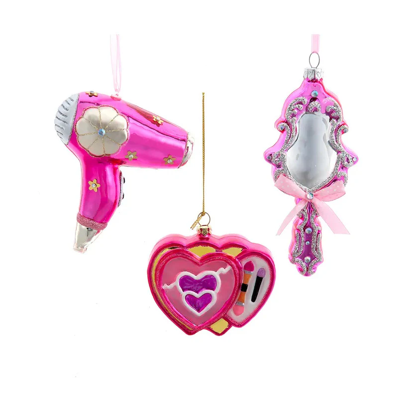 Glass Dryer, Mirror & Makeup Ornaments (3 Styles – Sold individually) - Image 2