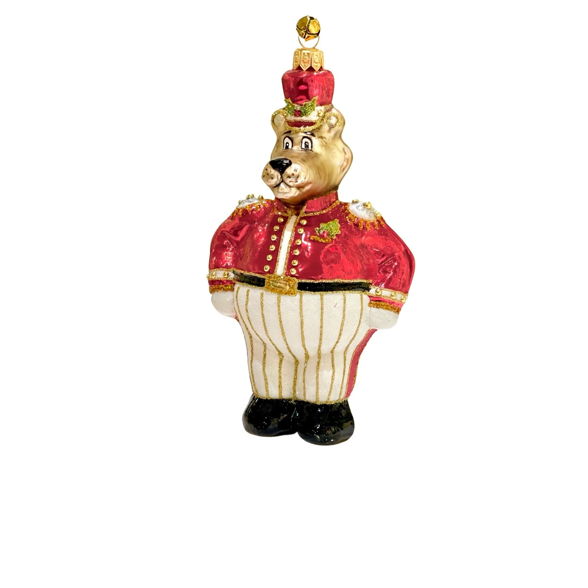 Glass Sergeant Bear Major Grizzly Ornament, 6.5" - Image 3